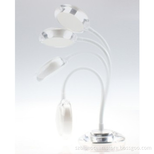 acrylic transparent LED bedside desk lamp with touch switch hot sale